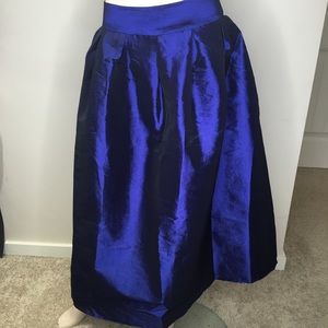Fashion Line Navy Blue High Waisted Skirt